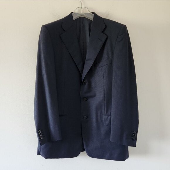 ERMENEGILDO ZEGNA | 100% Wool Blazer Navy Sz 52 - Picture 1 of 10
